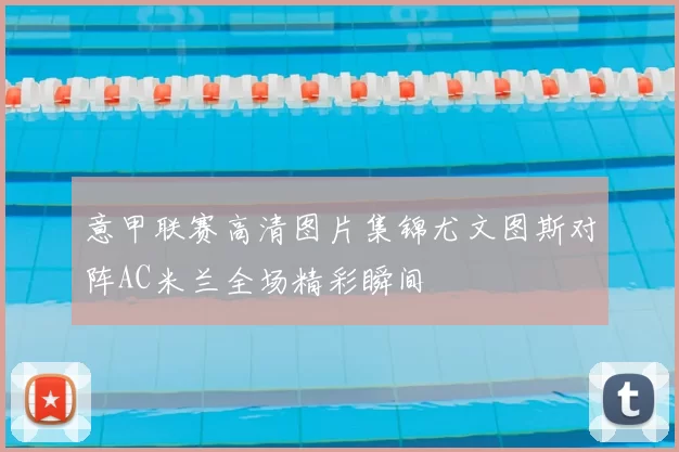 意甲联赛高清图片集锦尤文图斯对阵AC米兰全场精彩瞬间